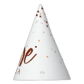 Terracotta Rainbow 1. Geburtstag Partyhütchen (Rechts)