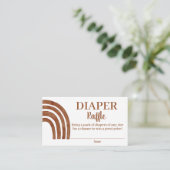 Terracotta Rainbow Diaper Umschließungskarte Begleitkarte (Stehend Vorderseite)