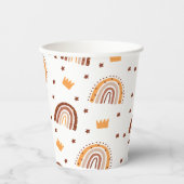 Terracotta Rainbow Ms Onederful Birthday Pappbecher (Vorderseite)