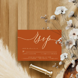 Terracotta Rapid sequentive visuelle Präsentation RSVP Karte