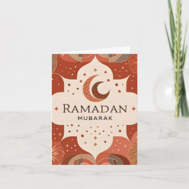 Terracotta Red Craft Ramadan Mubarak
