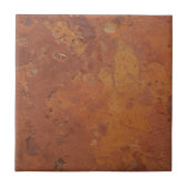 Terracotta red simple rustic  fliese (Vorderseite)