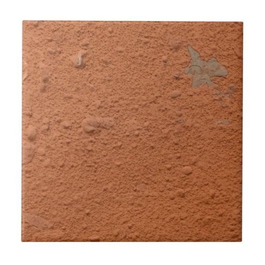 Terracotta red simple rustic fliese (Vorderseite)