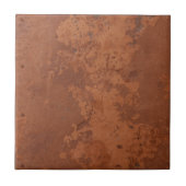 Terracotta red simple rustic  fliese (Vorderseite)
