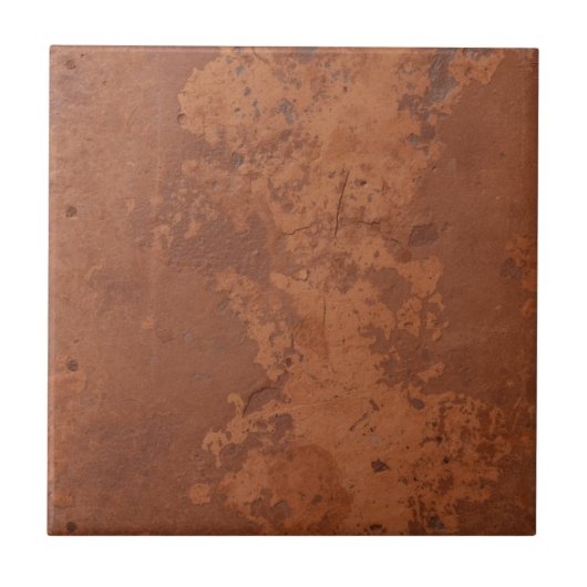 Terracotta red simple rustic fliese (Vorderseite)