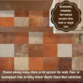 Terracotta red simple rustic  fliese