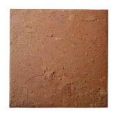 Terracotta red simple rustic  fliese (Vorderseite)
