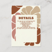 Terracotta Retro Groovy Boho Frische Pasta machen Begleitkarte (Vorderseite)