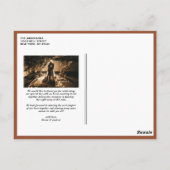 Terracotta Retro Typografy Wedding Vielen Dank Postkarte (Rückseite)