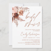 Terracotta Rodelbahn mit Aussicht Brautparty Einladung (Vorderseite)