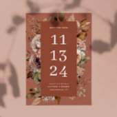Terracotta Rose Clay Fall | Rosenholz Save The Date