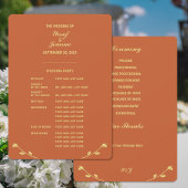Terracotta Rose Full Wedding Programm