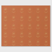 Terracotta-Rose Geschenkpapier (Flach)