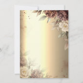 Terracotta-Rose Gold-Script-Brautparty Einladung (Rückseite)