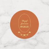 Terracotta-Rose Hochzeit Konfetti (Klein Vorderseite)