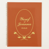 Terracotta-Rose Hochzeit Planer (Vorderseite)