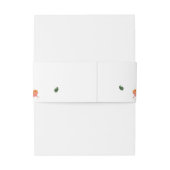 Terracotta Rose Katholische Hochzeit Einladungsbanderole (Rückseitenbeispiel)