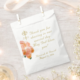 Terracotta Rose Katholische Hochzeit Geschenktütchen