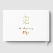 Terracotta Rose Katholische Hochzeitsnacht Gästebu Gästebuch (Rückseite)