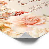 Terracotta-Rost Helfen Sie uns, die Liebe zu erfas Poster (Ecke)