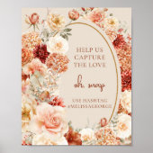 Terracotta-Rost Helfen Sie uns, die Liebe zu erfas Poster (Vorne)