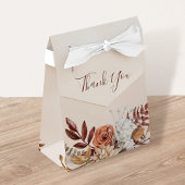 Terracotta Rust Blume Boho Fall Foliage Hochzeit Geschenkschachtel