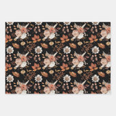 Terracotta Rust Boho Floral Fall Foliage Geschenkpapier Set (Vorderseite 3)