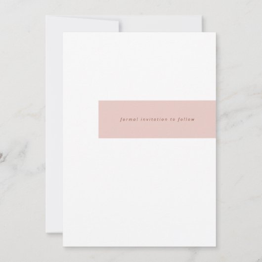 Terracotta Rust & Burnt Orange Boho Minimalistisch Save The Date (Rückseite)