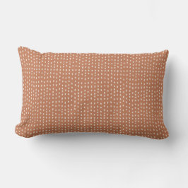 Terracotta Rust Earthy Dash Texture Lendenkissen