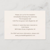 Terracotta Rust Fall Blumenzwiebeldetails Begleitkarte (Rückseite)