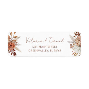 Terracotta Rust floral Boho Herbstduftnote
