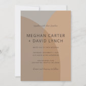 Terracotta Rustic Boho Arch Moderne Hochzeit Einladung (Vorderseite)