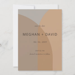 Terracotta Rustic Boho Arch Moderne Hochzeit Save The Date