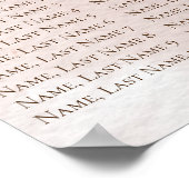 Terracotta Rustic Boho Floral Poster (Ecke)