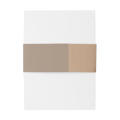 Terracotta Rustic Boho Moderne Hochzeit Einladungsbanderole (Rückseitenbeispiel)