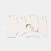 Terracotta Rustic Fall Floral Wedge Vielen Dank Geschenkschachtel (Ungefaltet)