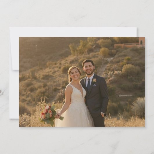 Terracotta Rustic Papel Picado – Save the Date (Rückseite)