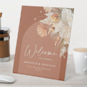 Terracotta rustikales Blattwerk willkommen bei der Sockelschild (In Situ)