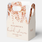 Terracotta Rustikales Brautparty Geschenkschachtel (Geöffnet)