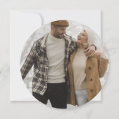 Terracotta Rustikales Burnt Orange Boho Foto Geret Save The Date (Rückseite)