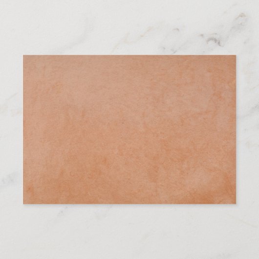 Terracotta Sage Green Blume Hochzeit QR Details Begleitkarte (Rückseite)