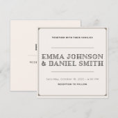 Terracotta & Sage Minimalistische Hochzeit Einladu Einladung (Vorne/Hinten)