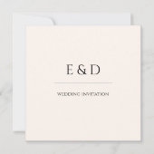 Terracotta & Sage Minimalistische Hochzeit Einladu Einladung (Rückseite)