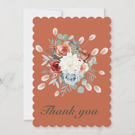 Terracotta Sage Wedding Vorlagen (Rückseite)