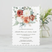 Terracotta Sage Wedding Vorlagen (Stehend Vorderseite)