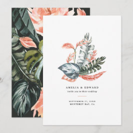 Terracotta Salbei tropisches Blattwerk Hochzeit