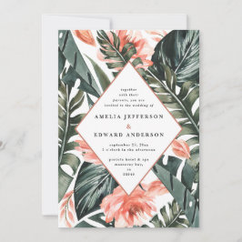 Terracotta Salbei tropisches Blattwerk Hochzeit