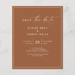 Terracotta Save the Date