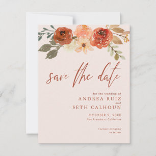 Terracotta Save the Date