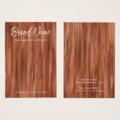 Terracotta-Schattierungen Pinselstriche Ohrkarte (Vorne & Hinten)